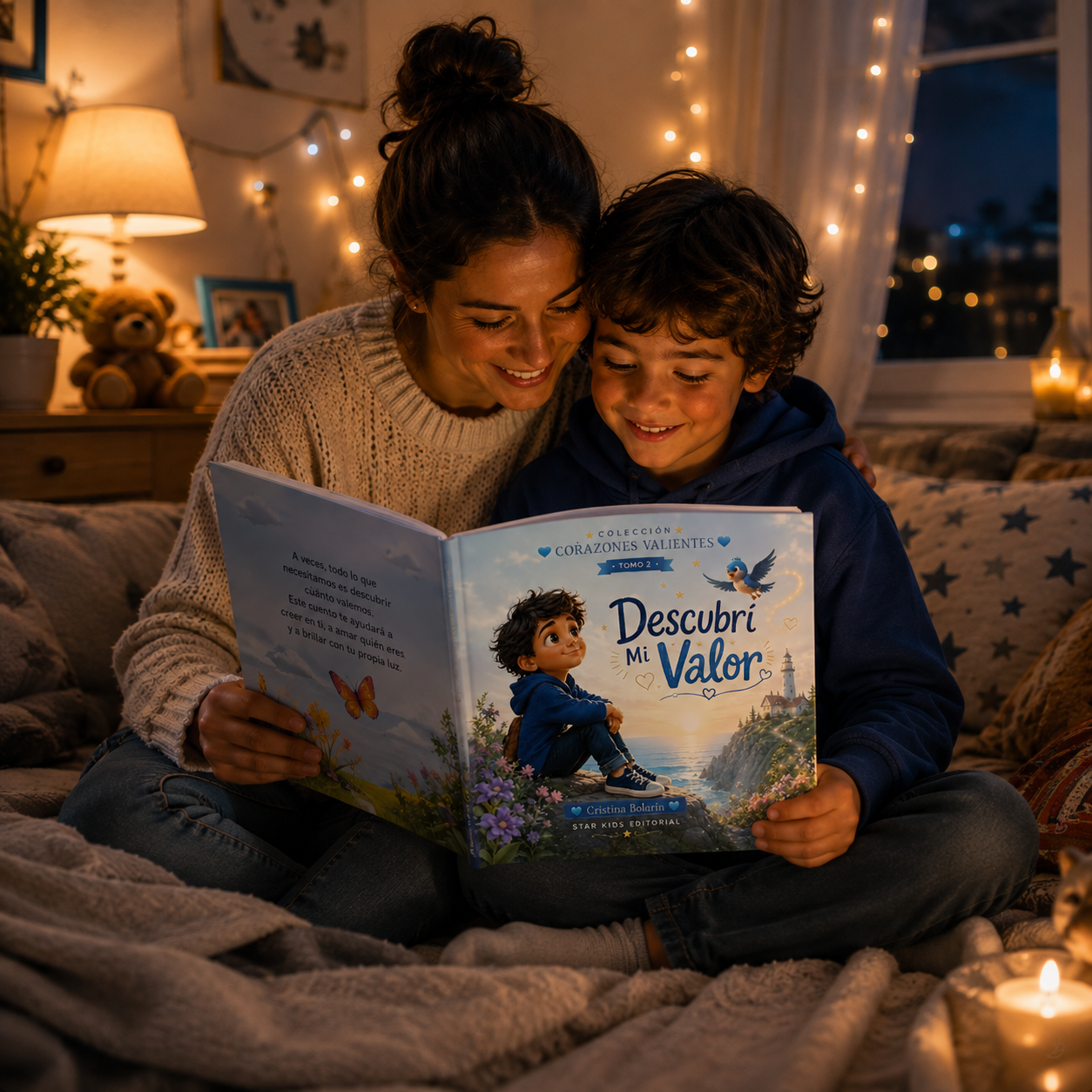 Descubrí mi Valor Colección Corazones Valientes – Tomo 2 Un cuento infantil emotivo sobre autoestima, confianza y amor propio. “Descubrí mi Valor” es una historia tierna e inspiradora que ayuda a los pequeños lectores a entender que su valor no depende de la opinión de los demás, sino de la luz especial que llevan dentro. A través de una aventura llena de emociones, aprendizajes y momentos mágicos, este li Descubrí mi Valor Colección Corazones Valientes – Tomo 2 Un cuento infantil emotivo sobre autoestima, confianza y amor propio. “Descubrí mi Valor” es una historia tierna e inspiradora que ayuda a los pequeños lectores a entender que su valor no depende de la opinión de los demás, sino de la luz especial que llevan dentro. A través de una aventura llena de emociones, aprendizajes y momentos mágicos, este li